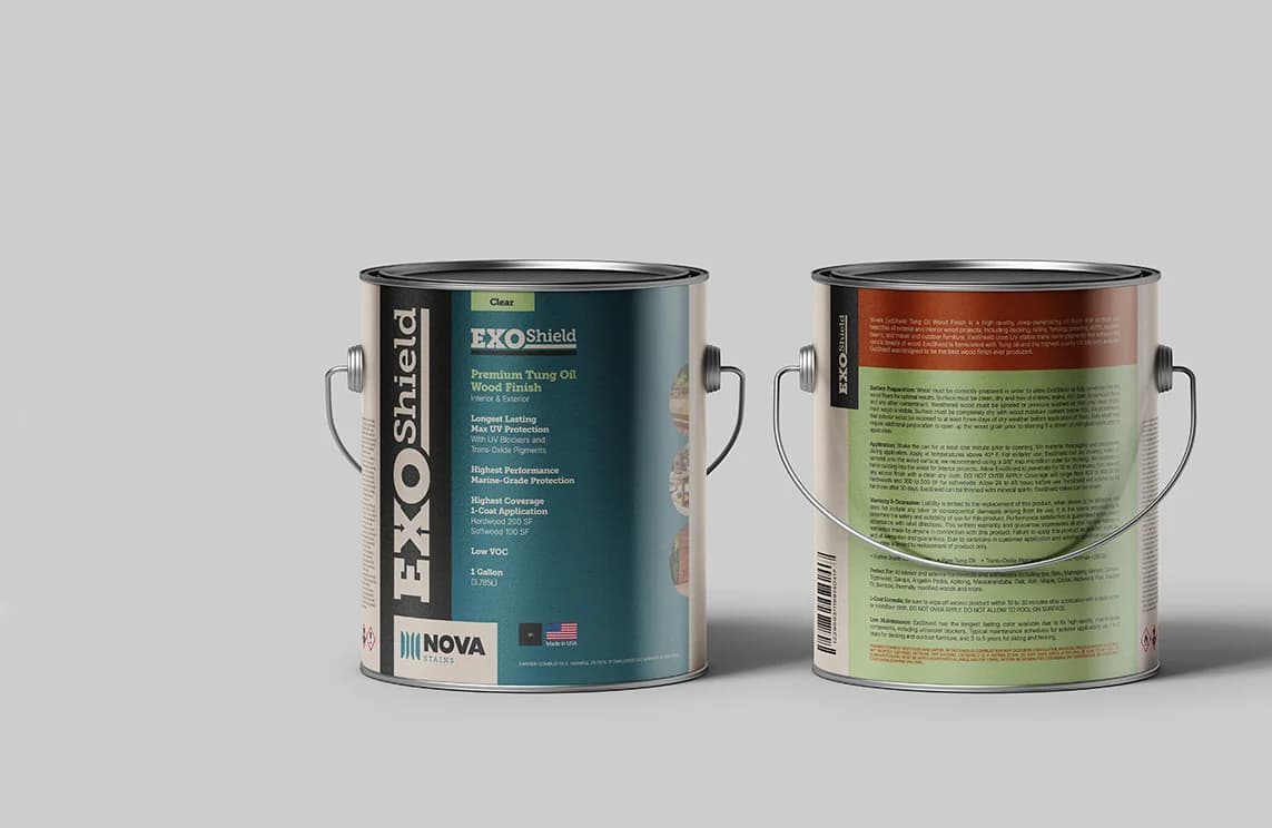 ExoShield Wood Stain - Longest Lasting Finish Available with Maximum UV Protection