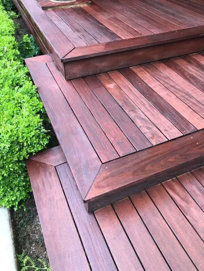 Ipe Deck finished with ExoShield Walnut 6