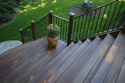 ipe deck shaded stairs 2