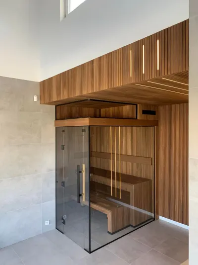 thermally modified ayous sauna 1