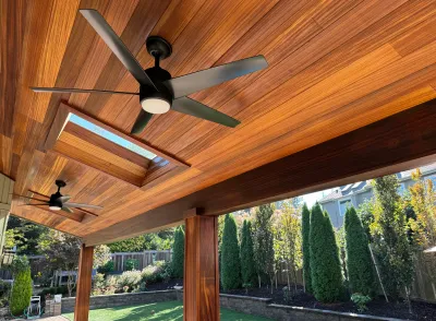 ambara ceiling with fan exoshield clear