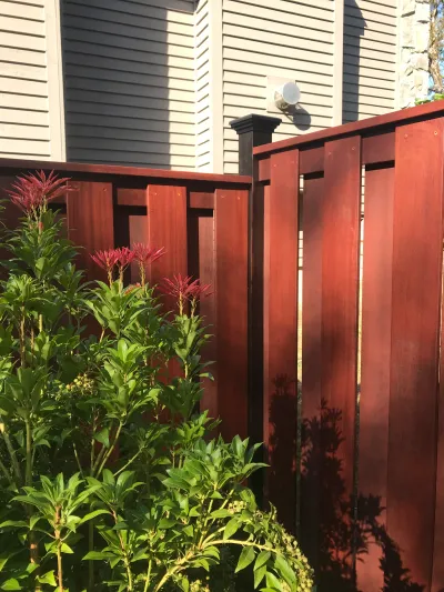 batu red balau fence board on board exoshield mahogany black walnut 2