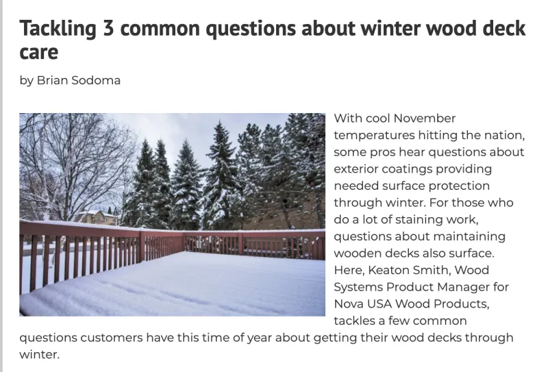 Deck Care Q&A Deck Care Q&A
