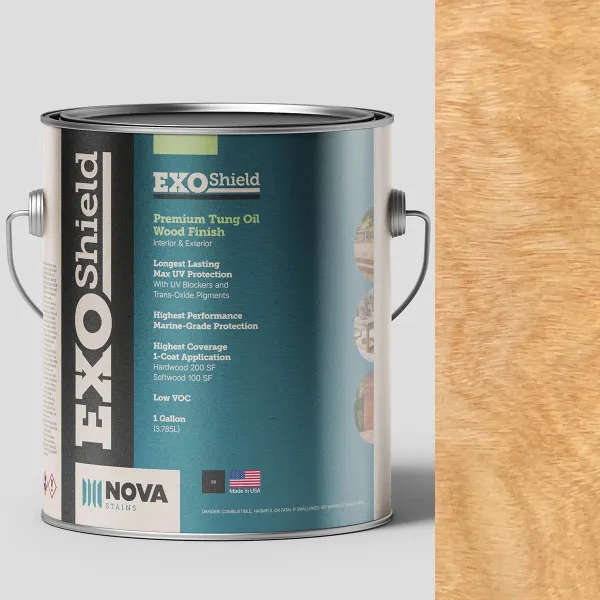 ExoShield Natural One Gallon Exterior Tung Oil Wood Stain