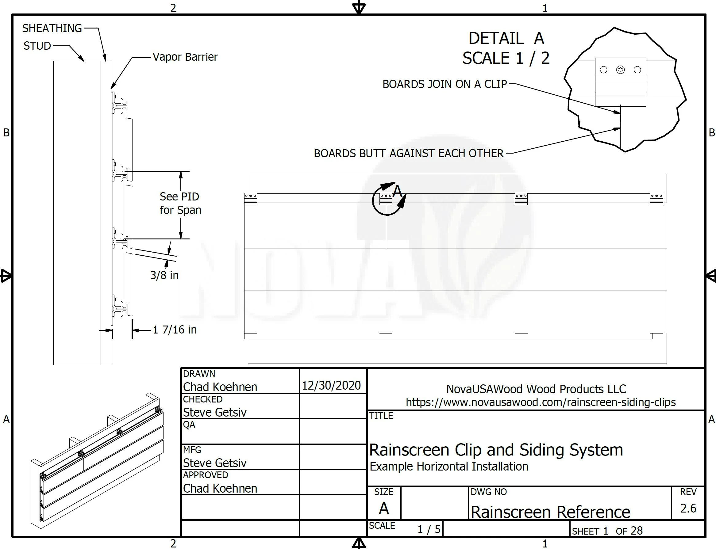 Rainscreen Clip and Siding System Reference Drawings Rainscreen Clip and Siding System Reference Drawings