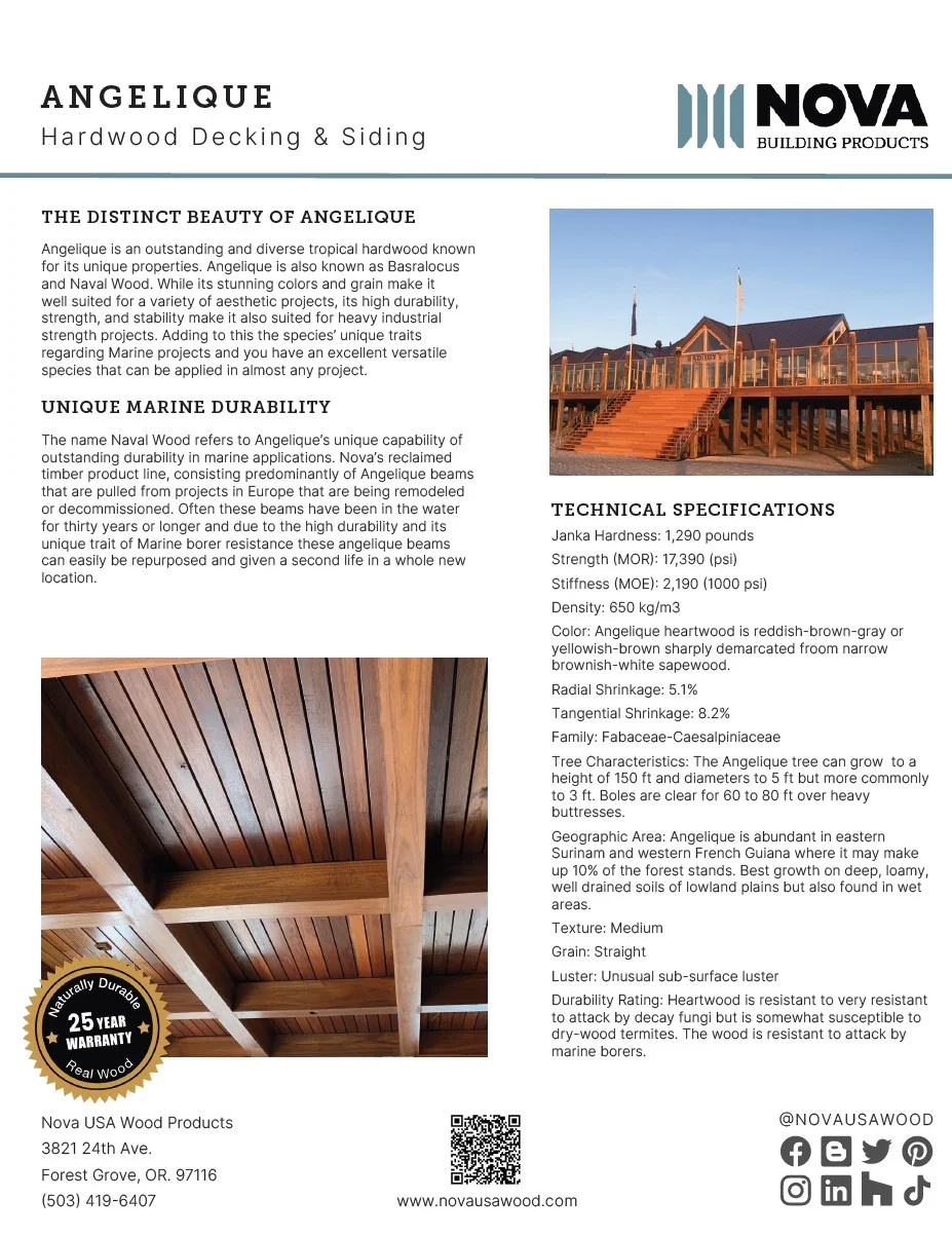 Angelique Product Sheet Angelique Product Sheet