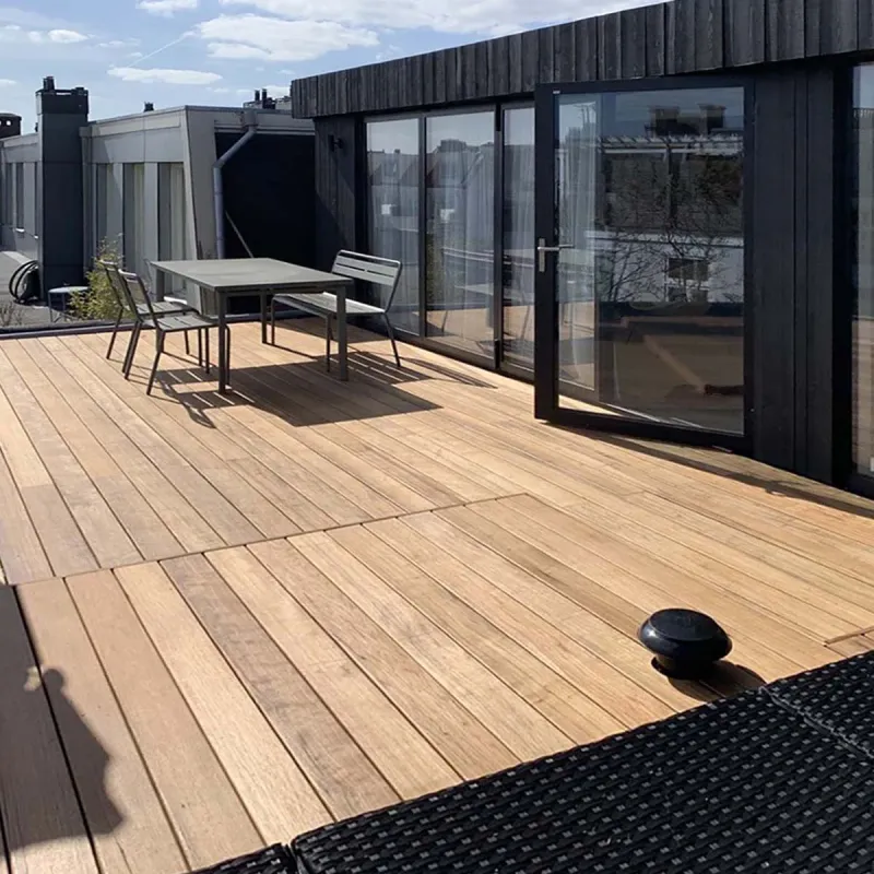 Korina Thermally Modified Hardwood Decking Application