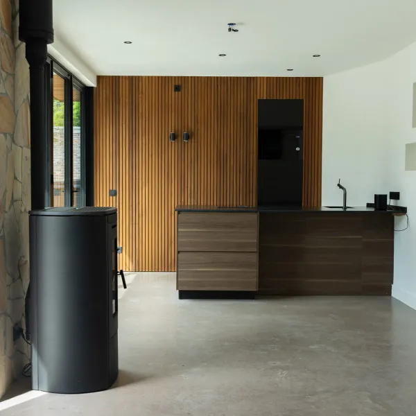 1x8 Ambara™ T&G Square Edge Pattern Thermally Modified Ayous Hardwood