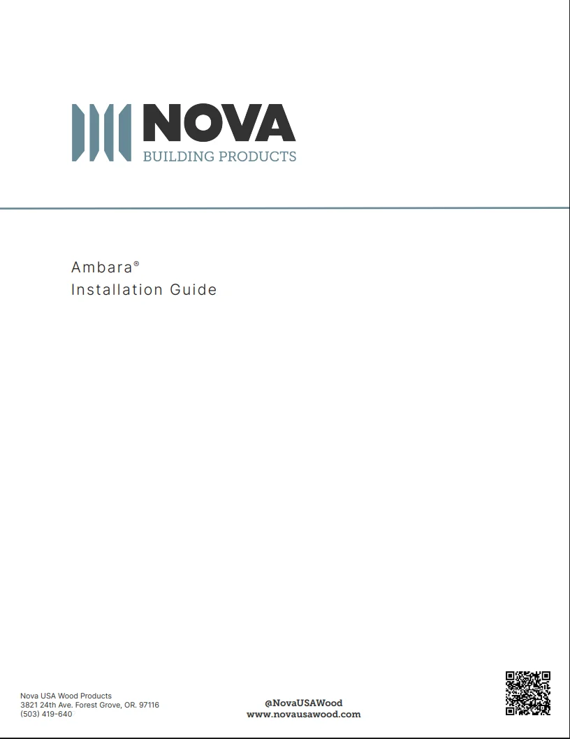 Ambara Siding Install Guide Ambara Siding Install Guide