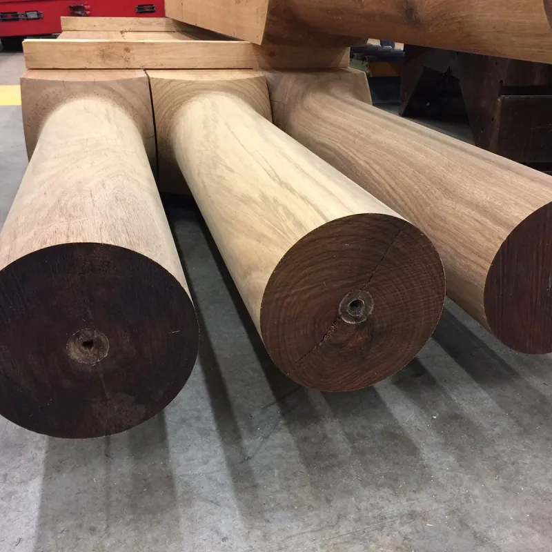 CNC end milled timbers