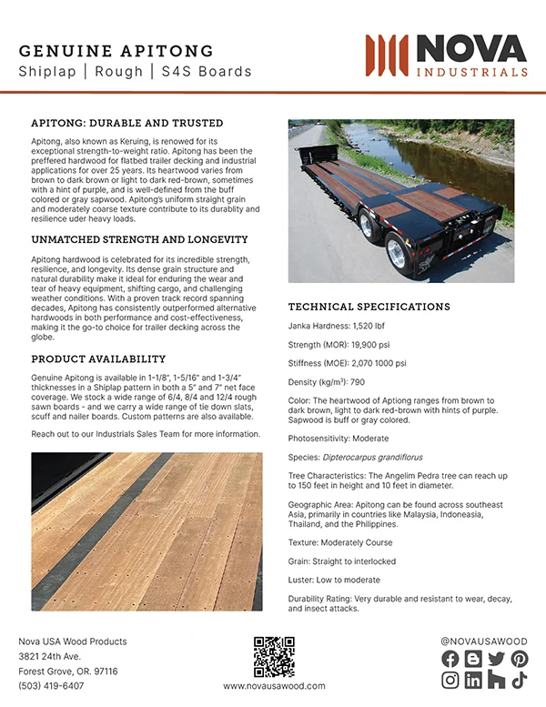 Genuine Apitong Product Sheet Genuine Apitong Product Sheet