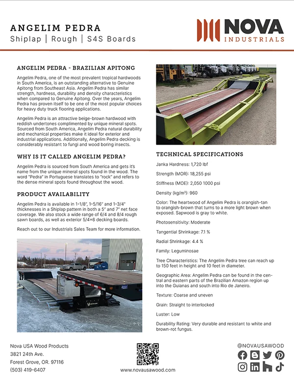 Angelim Pedra Product Sheet Angelim Pedra Product Sheet