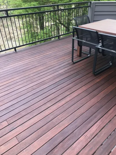 1x4 Cumaru Hardwood ExoShield Walnut Portland Oregon April 2020 Refinish 2