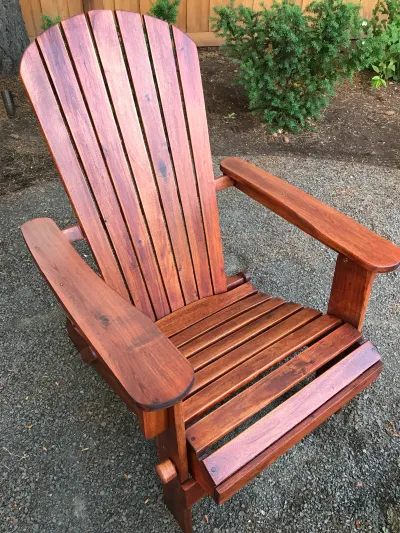 Adirondack Chair finished with ExoShield Wood Stain 5