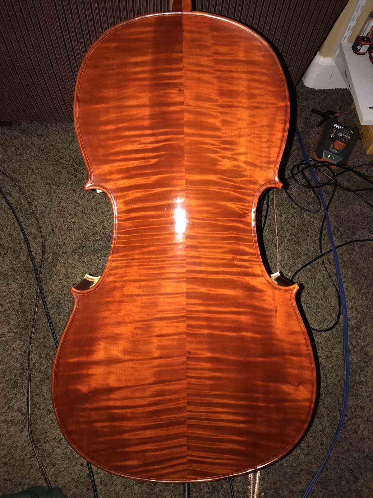 Refinishing a Cello with a Polymerized Tung Oil Ground Coat