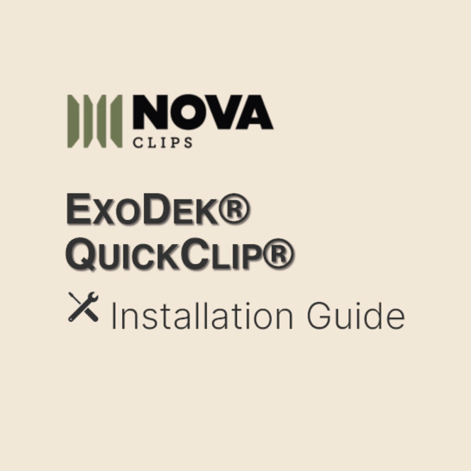 ExoDek QuickClip Installation Guidee