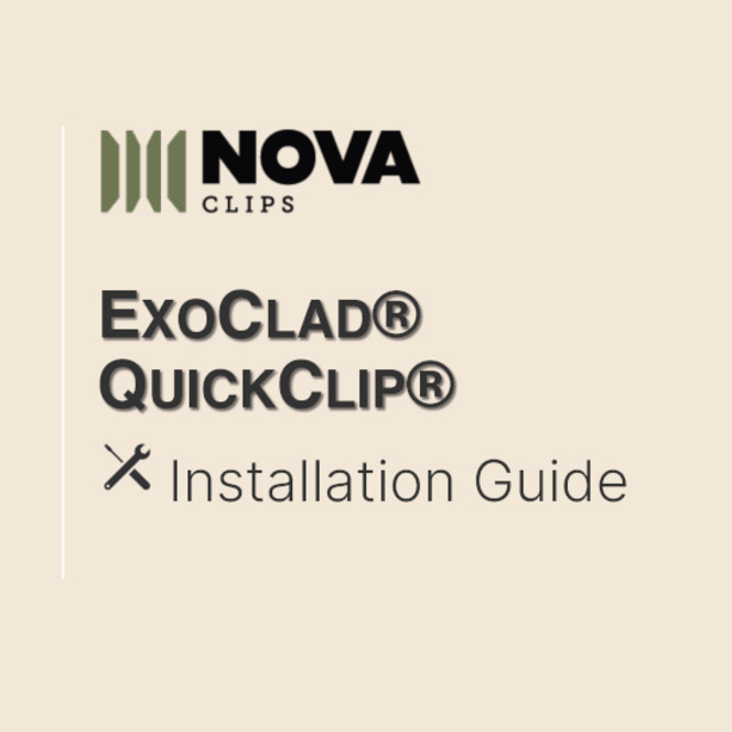 ExoClad Siding Clip Installation Guide