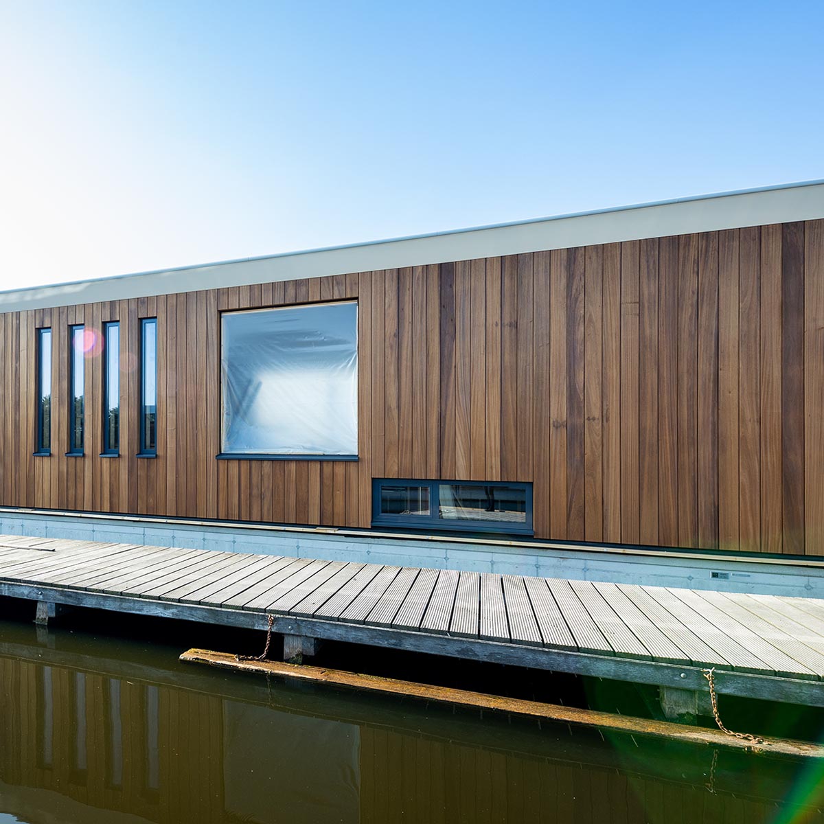 Thermally Modified Ambara® Hardwood Lake House